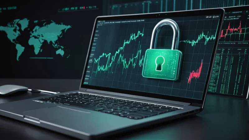 nettbaserte aksjemeglere, cybersikkerhet, investeringssikkerhet, digital finans, aksjehandel, personlig økonomistyring