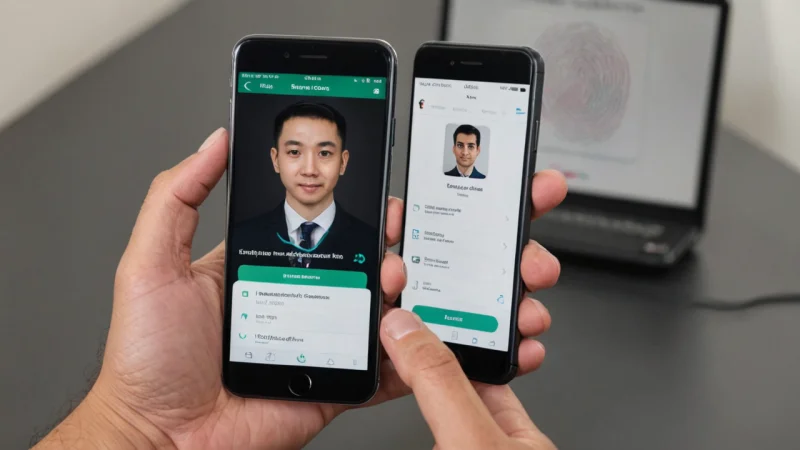 biometrisk autentisering, mobilbank, finansiell sikkerhet, brukerguide, digital bank, personlig økonomi