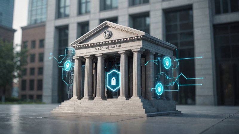 cybersikkerhet, digitale banktjenester, datakryptering, multifaktorautentisering, bank sikkerhetstiltak